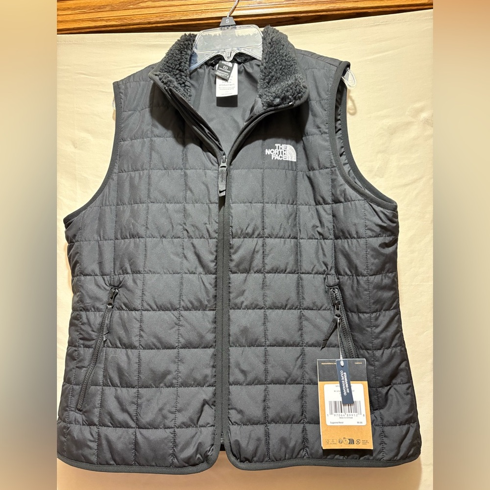 The North Face Women's Black Jacket with Fleece Collar Size M